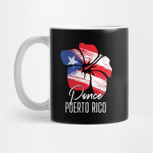 Ponce Puerto Rico Puerto Rican Pride Flag Amapola Mug